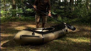 Bushcraft Camping - Solo Packrafting Trip - Kokopelli Packraft - Tarp shelter, Rain, cooking