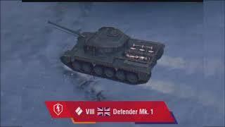 WoT Blitz Defender Mk1 новый премиум танк 8 уровня в обновление 6.7