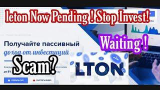 Review and feedback of the Leton io project start  November 27 2020 years  SCAM