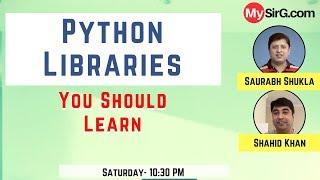 MySirG Webcast #28 | Python Libraries You Should Learn