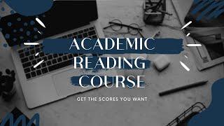 Academic Reading Course 2020