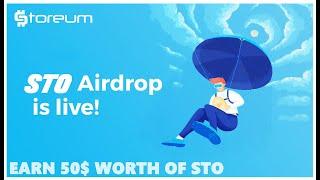 Storeum Airdrop (STO) - Получите 50$ в токенах STO / Криптовалюта бесплатно / Crypto Free