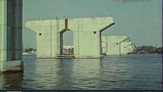 Киев. Южный мост. Строительство нового моста через Днепр 1.08.1987