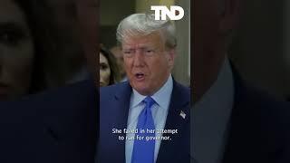 Trump remarks at courthouse as he faces a civil fraud trial in New York #shorts