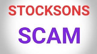 Stocksons New update | Stocksons latest news | Stocksons SCAM | Stocksons review in Hindi |