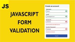 Client Side Form Validation With JavaScript (JavaScript Project For Beginners)