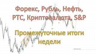 Форекс, Рубль, Нефть, РТС, Криптовалюта, S&P. Промежуточные итоги недели