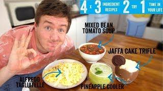4 x 3 Ingredient recipes 2 try 1 time in your life! Part 9