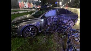 З місця події: у Києві водій «випив квасу»… та потрощив дві автівки