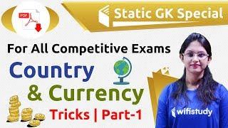 8:45 PM - Static GK by Sushmita Ma'am | Country & Currency Tricks (Day #1)