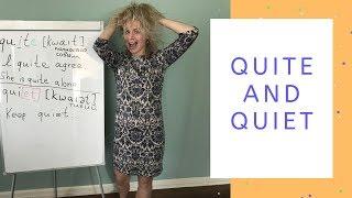 Английская грамматика с Мариной Русаковой: разница слов quiet vs quite