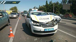 У Києві поліцейські протаранили маршрутку з пасажирами