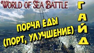 World Of Sea Battle - ПОРЧА ЕДЫ В ТРЮМЕ, В ПОРТУ (ГАЙД) #WorldOfSeaBattle