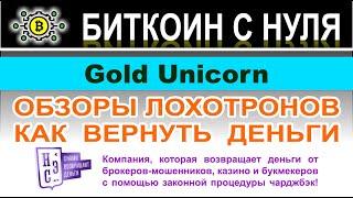 Компания Gold Unicorn: отзывы о брокере. Скорее всего очередной ХАЙП и лохотрон. Отзывы.
