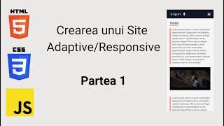 Crearea si hostarea unui site adaptive/responsive. Partea 1 [HTML, CSS, JS]
