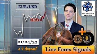 Аналитика форекс и крипторынка 01.04. Прогноз евро доллар, фунт, золото,биткоин, эфир, курс доллара.