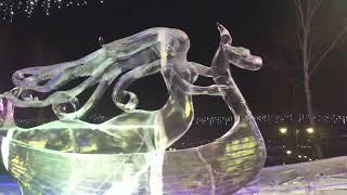 Новый год 2022 Томск | Ново соборная площадь | Фестиваль ледовой скульптуры в Томске